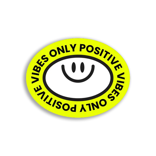 Only Positive Vibes Only Sticker