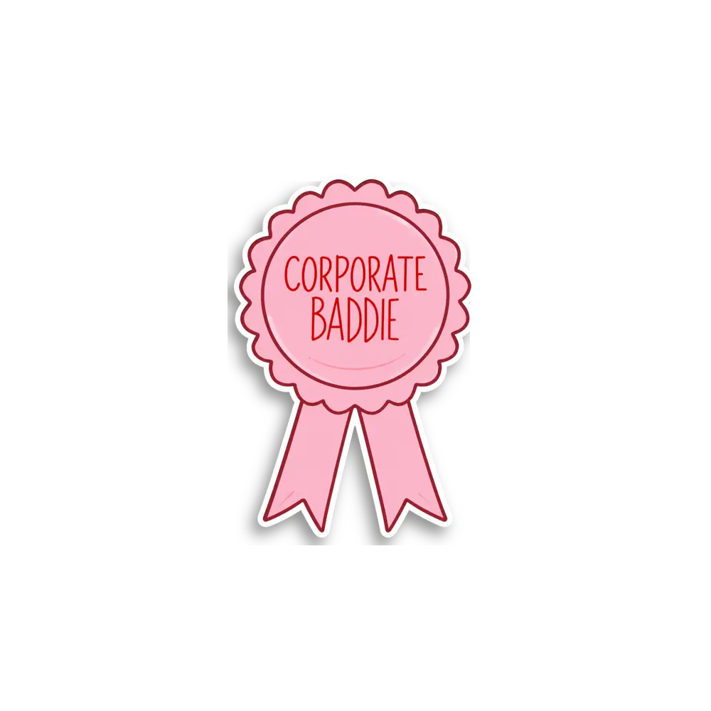 Corporate Baddie Schleifen-Sticker