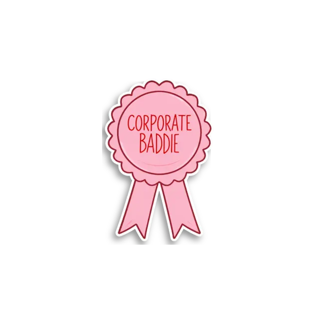 Corporate Baddie Schleifen-Sticker