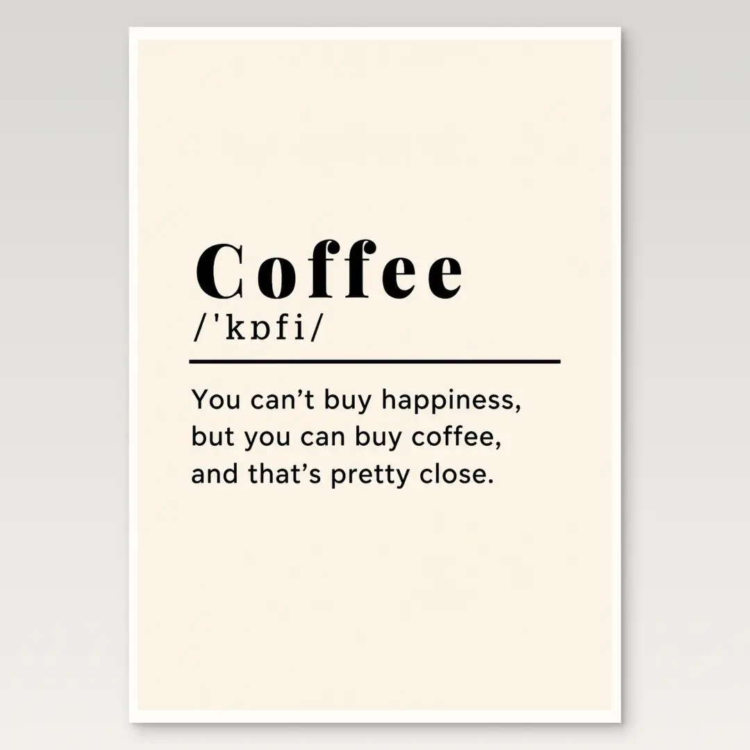 Coffee Definition Poster
