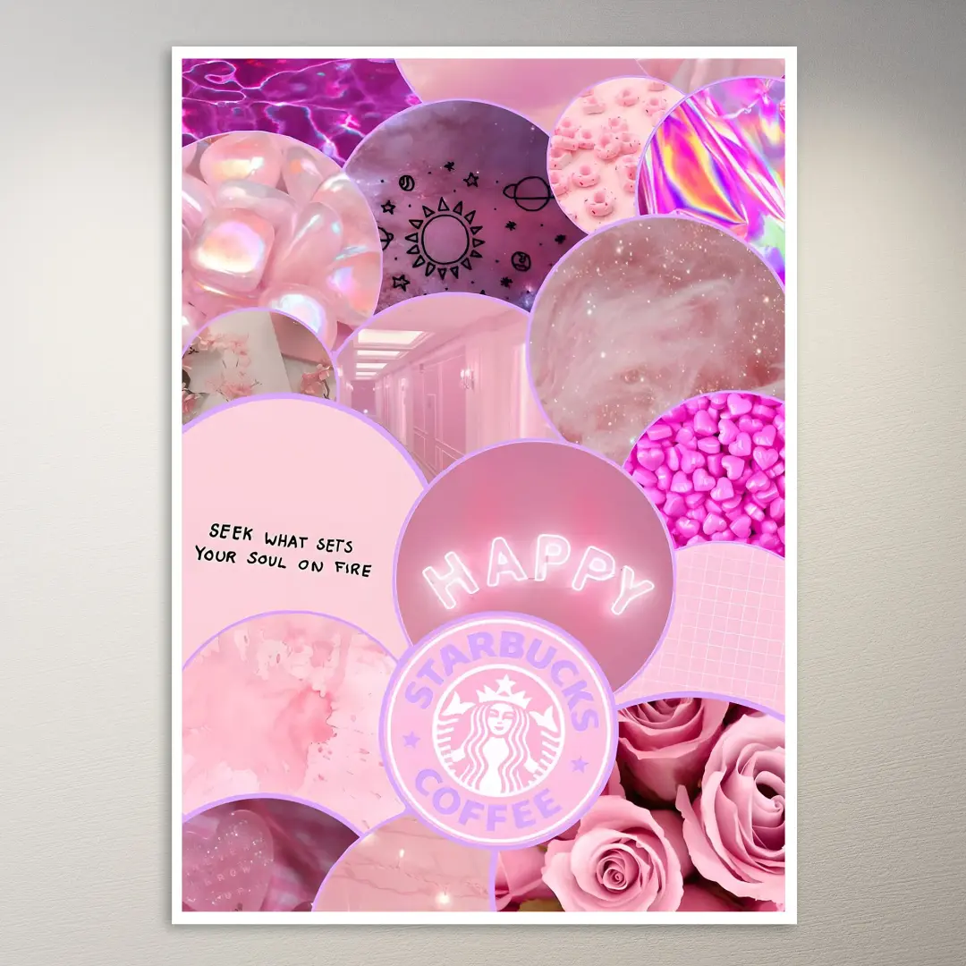 Rosa Ästhetik-Poster