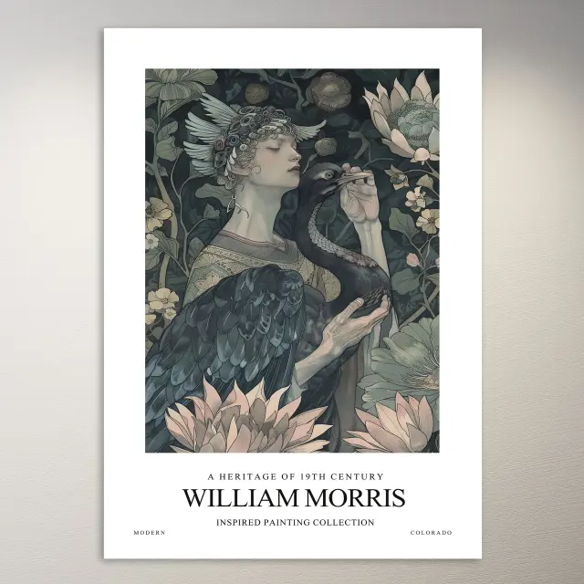 William Morris Inspired Painting | Art Poster