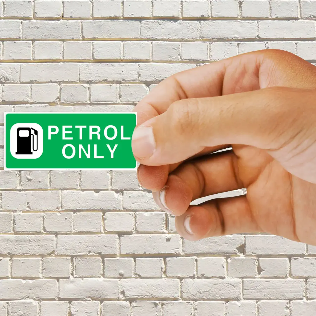 Petrol Only Sticker