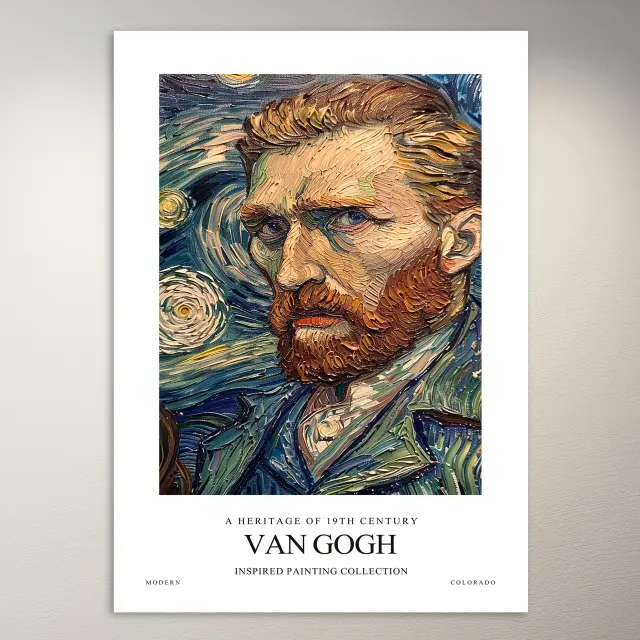 لوحة مستوحاة من Vincent Van Gogh | ملصق فني تشكيلي