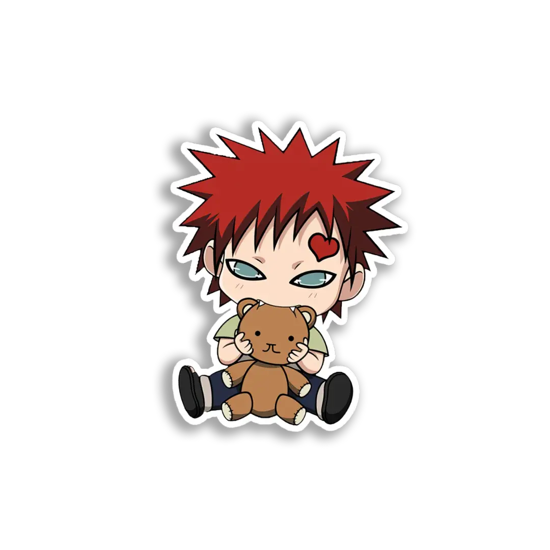 Gaara Chibi Artwork Sticker