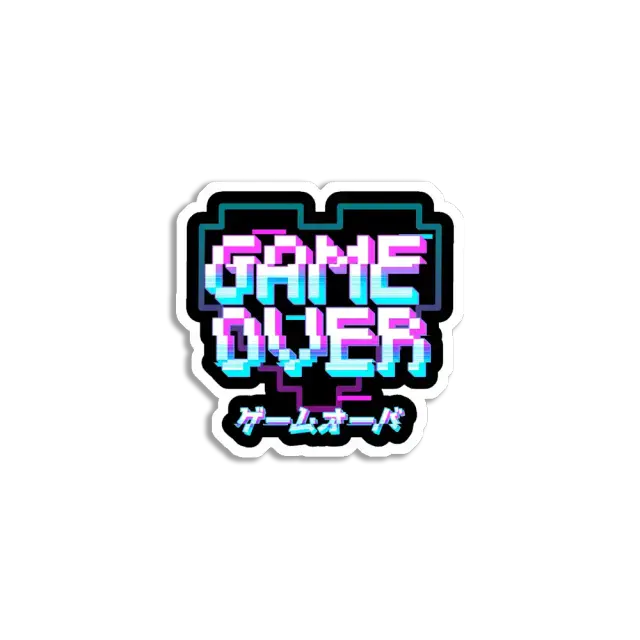 Ästhetik Game Over Sticker