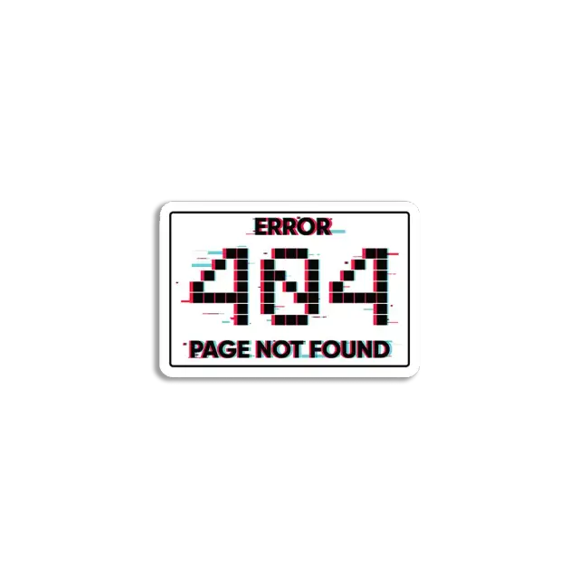 Error 404 Sticker
