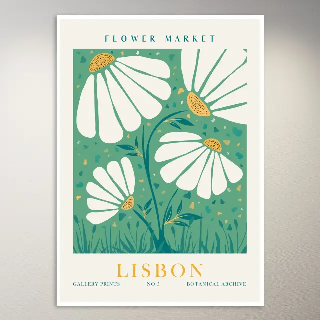 Blumenmarkt Lissabon | Kunst-Poster
