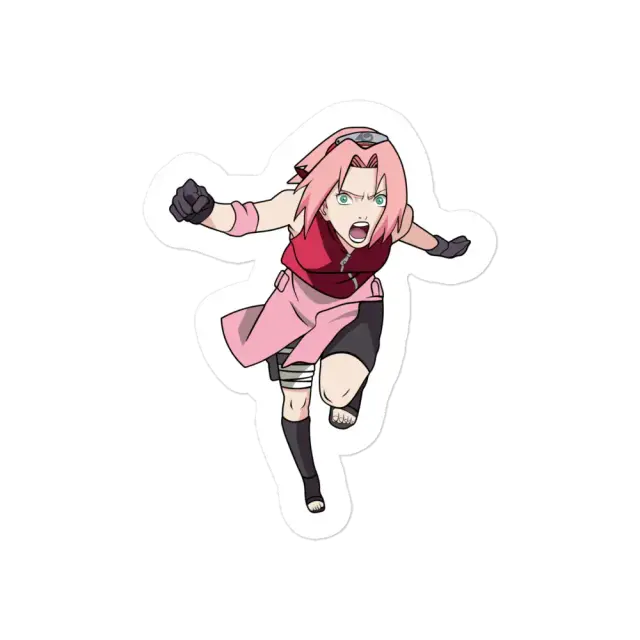 Naruto rennend Sakura Sticker
