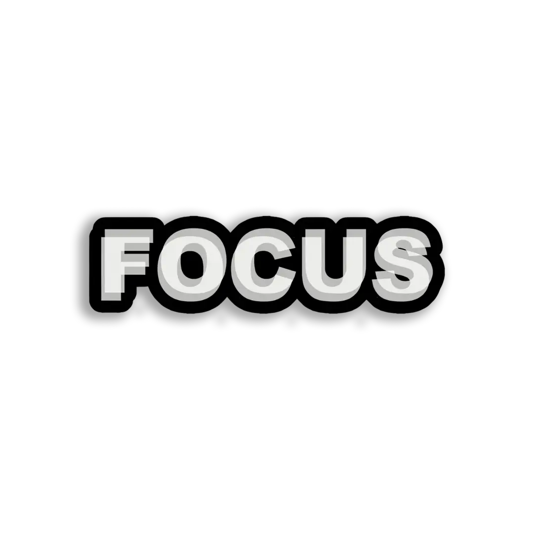 Focus Stay on Task Sticker