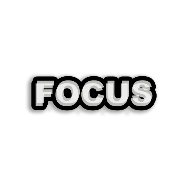 Focus Stay on Task Sticker