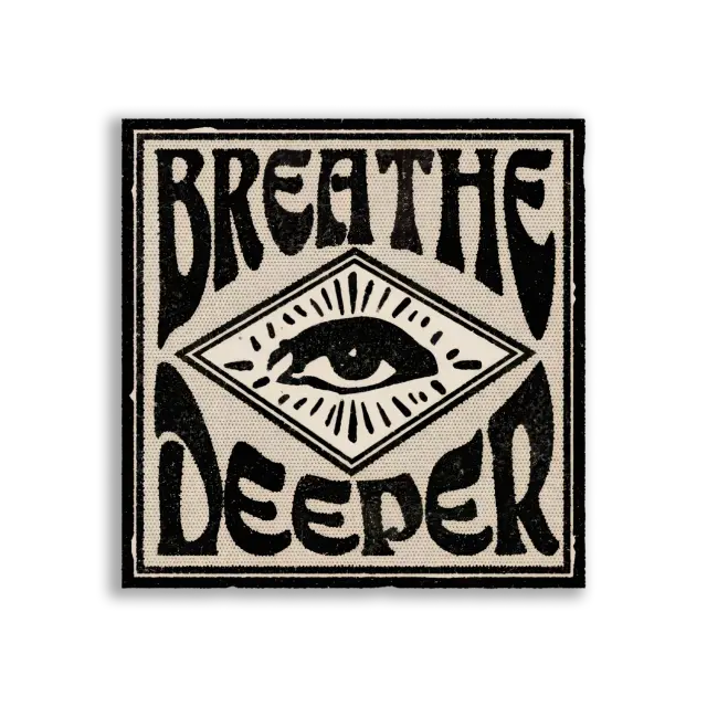 Breathe Deeper A Mindful Reminder Sticker
