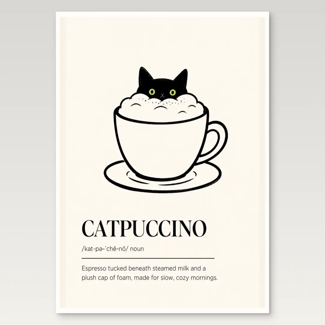 Catpuccino Poster