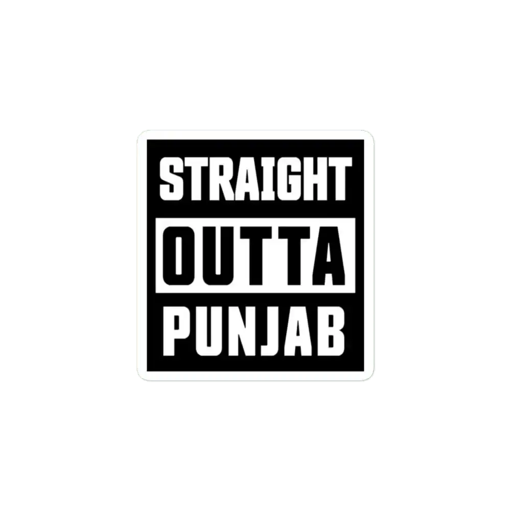 Straight Outta Punjab Sticker