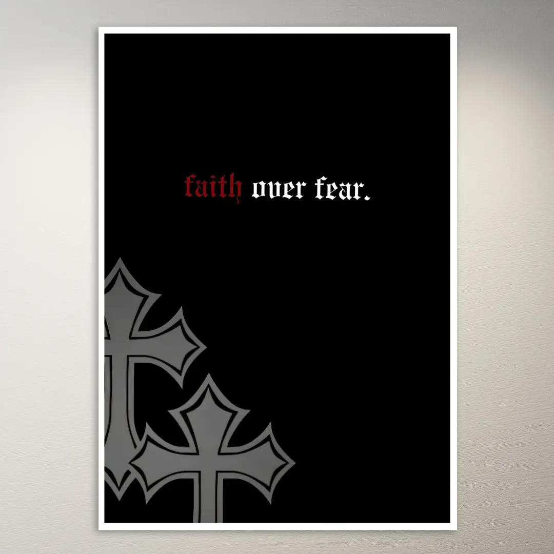 Glaube statt Angst | Money-Mindset-Poster