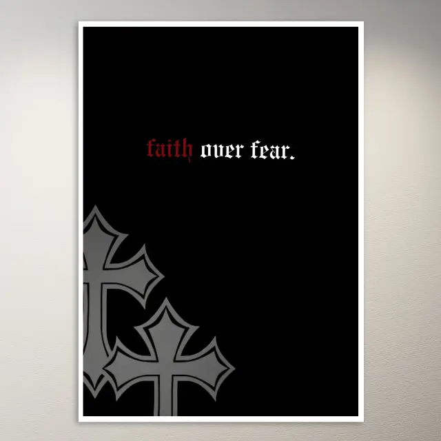 Glaube statt Angst | Money-Mindset-Poster