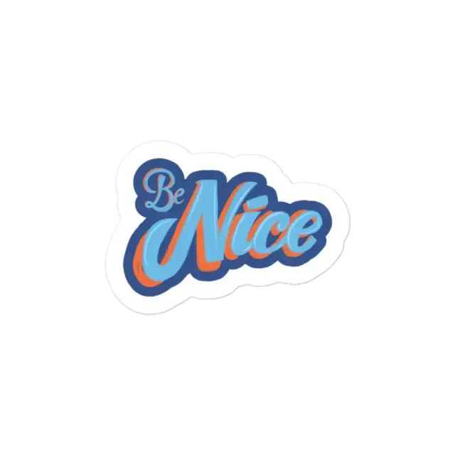 Sei nett Sticker