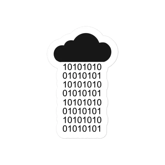 Datenregen-Sticker