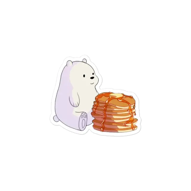 Panda isst Pfannkuchen Sticker