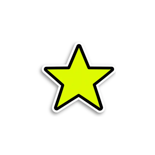 Neon Star Sticker