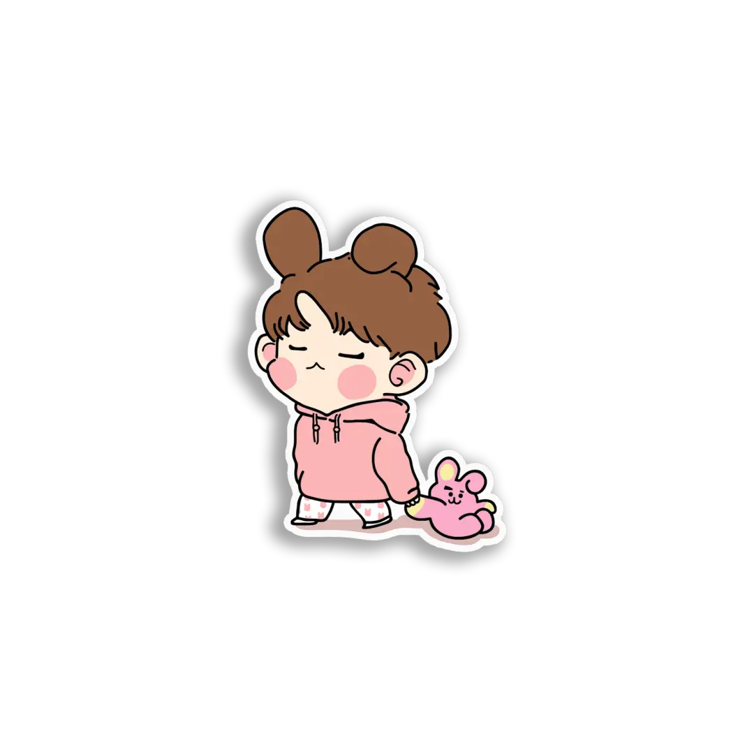 Cute Chibi Boy Bunny Sticker