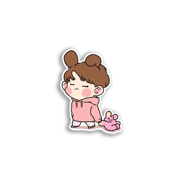 Cute Chibi Boy Bunny Sticker