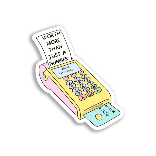 Mehr wert als eine Zahl Sticker