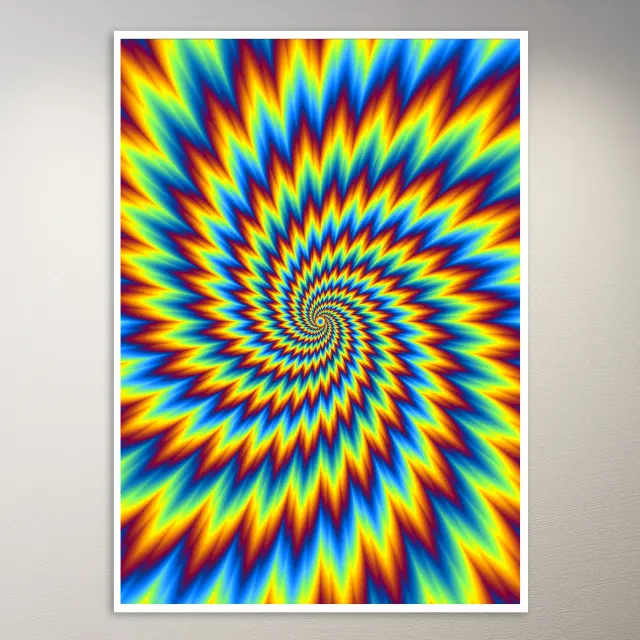 Psychedelic Trippy Aesthetic Wall Poster