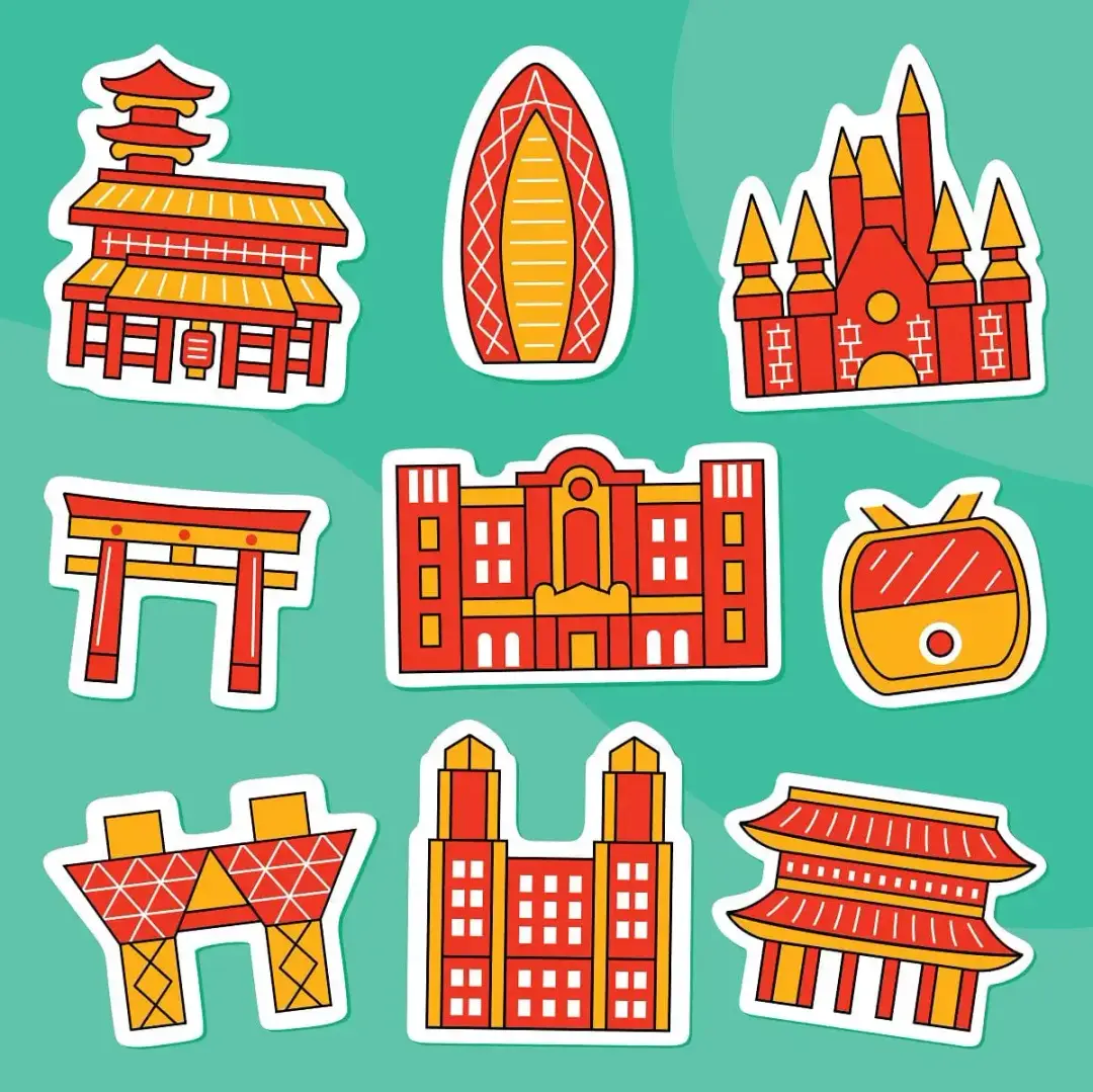 Tokio Stadt-Sticker