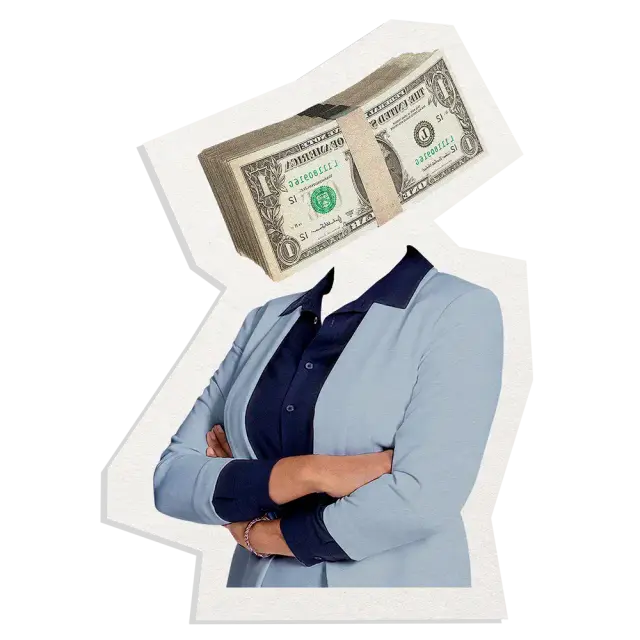 Retro Finance Head Sticker