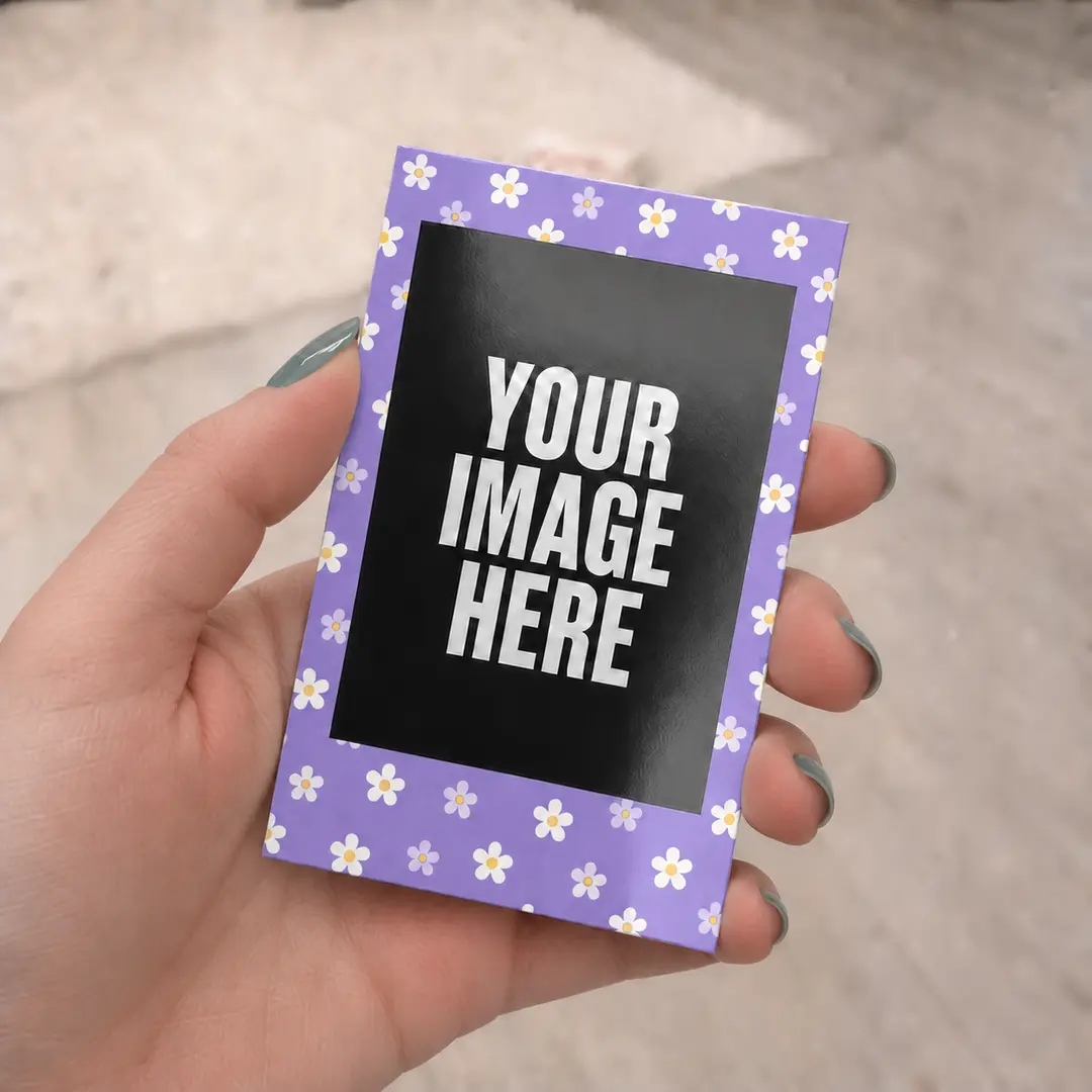 Mini Purple Daisies Polaroids