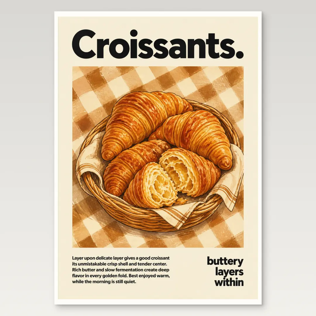 Croissants Poster