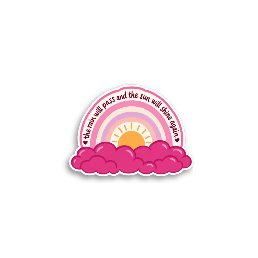 Der Regen geht vorbei Sticker