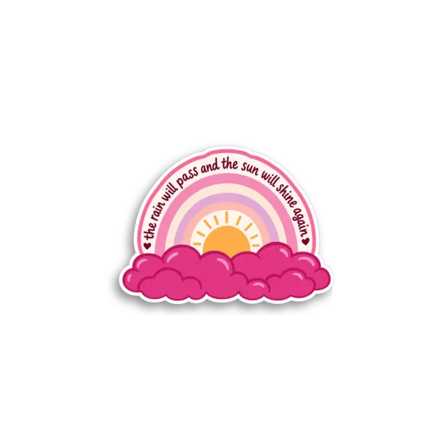 Der Regen geht vorbei Sticker