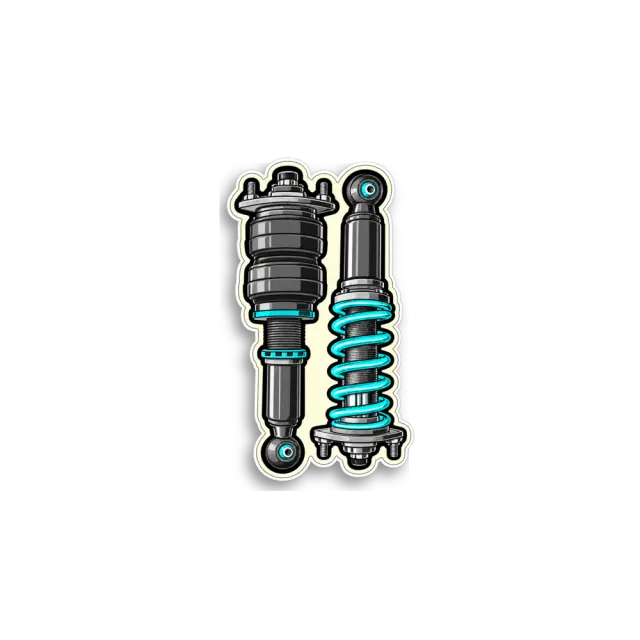 Twin Coilovers Sticker
