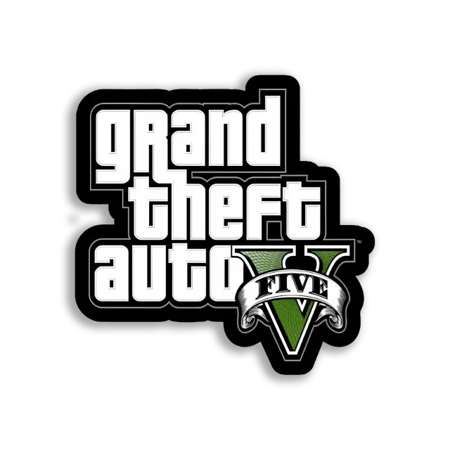 Grand Theft Auto Five Logo Sticker