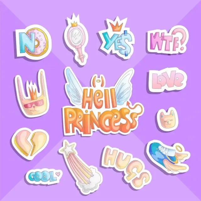 Höllenprinzessin-Sticker