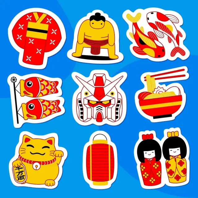 Pegatinas de Japón
