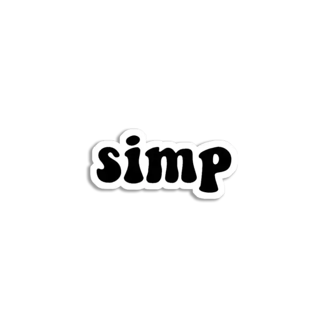 Simp Sticker