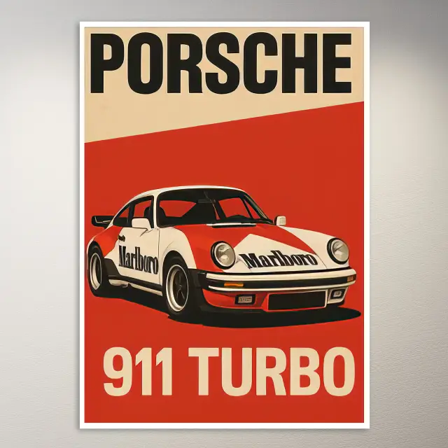 Porsche 911 Turbo Marlboro Edition Poster