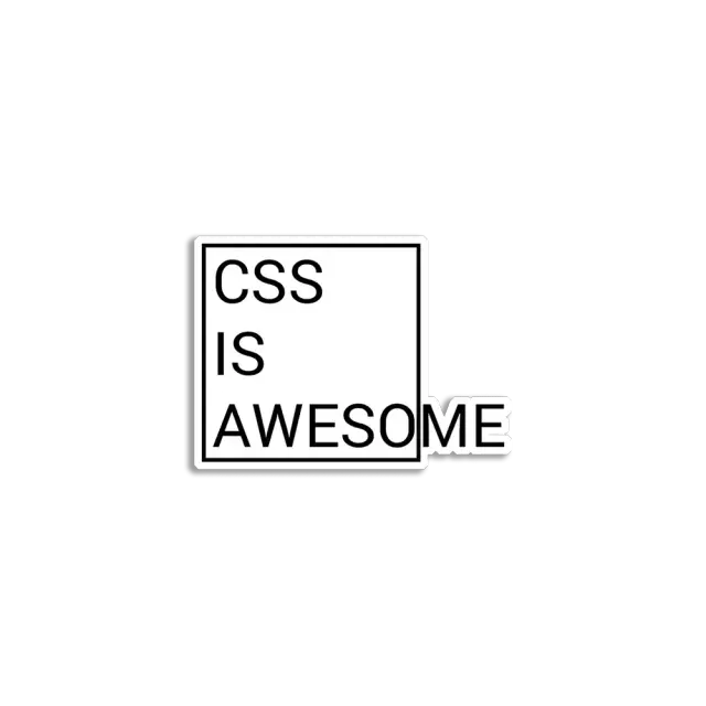 CSS ist großartig Sticker