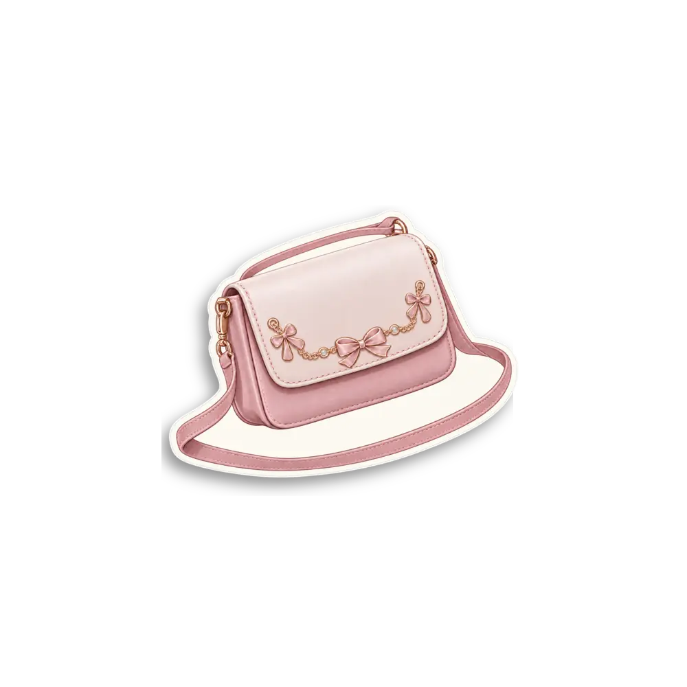 Rosa Handtasche Sticker
