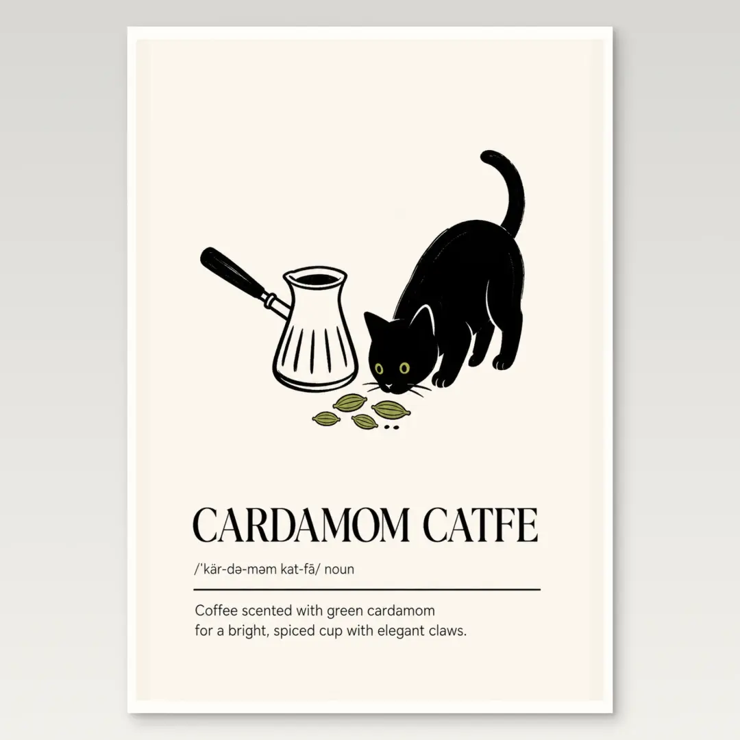 Cardamom Caffee Poster