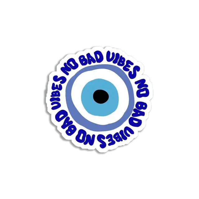 Keine Bad Vibes Böser Blick Sticker