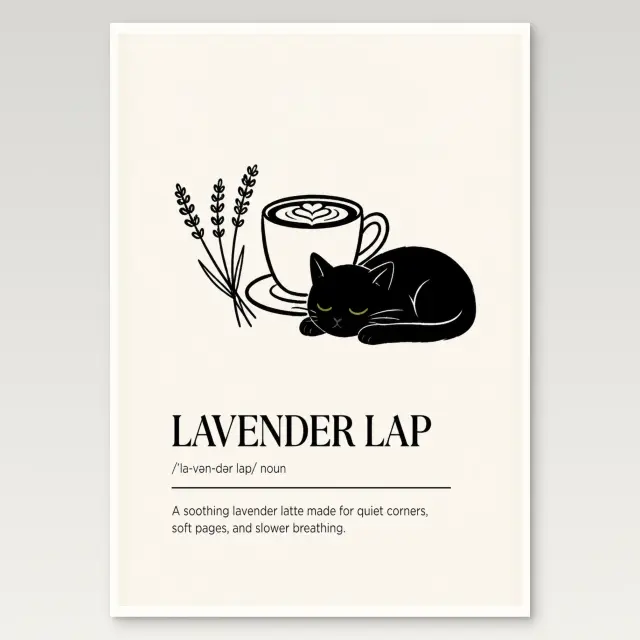 Lavender Lap Poster