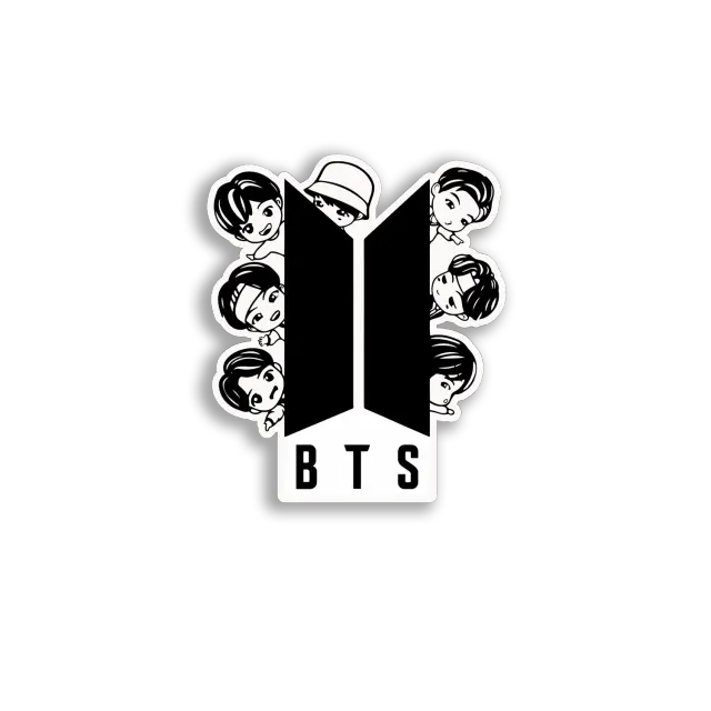 BTS Chibi-Logo Sticker