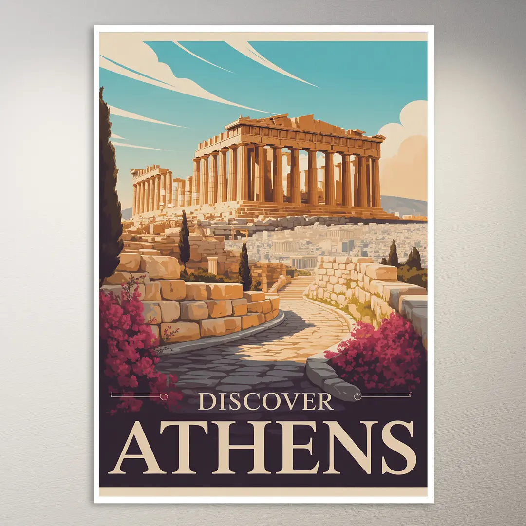 Athen Reiseposter