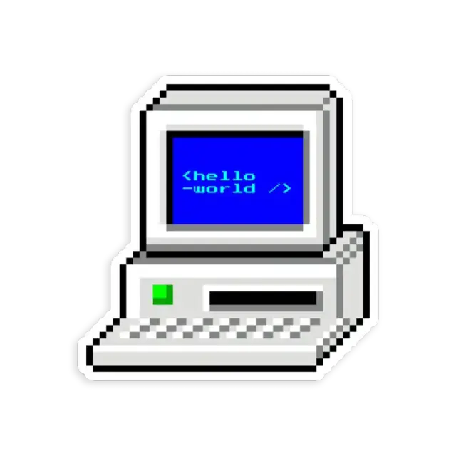Hello world Sticker