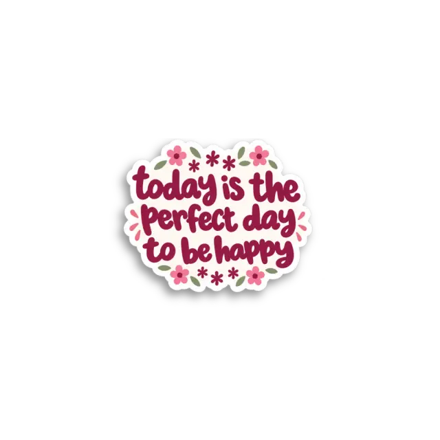 Pegatina Hoy sea feliz