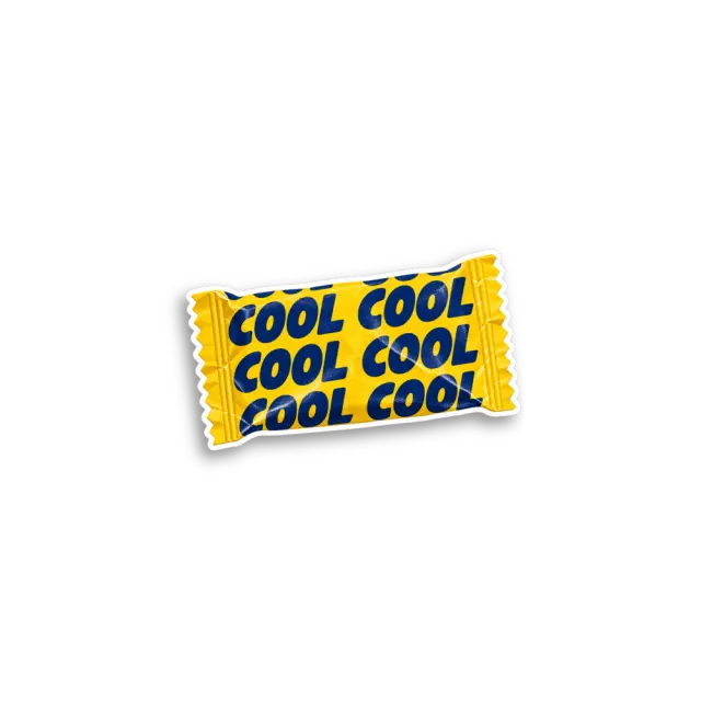 Yellow Cool Roll Sticker